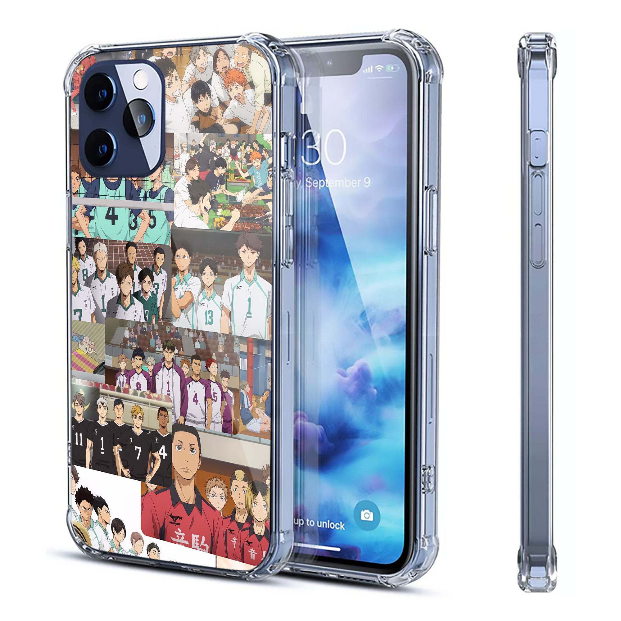 （画像用） ハイキュー!! Haikyu!! 【iPhone 12シリーズ対応】透明スマホケース（クリアソフトケース）